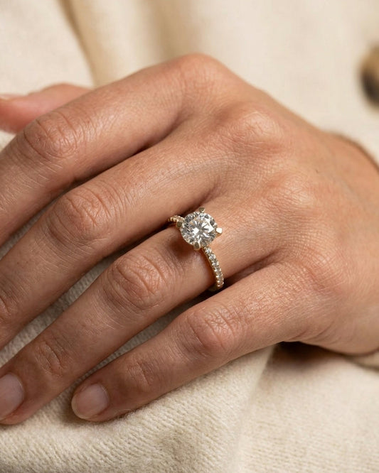 Engagement Ring — Luxury Bridal Jewelry Close-up | Generated by Modelize