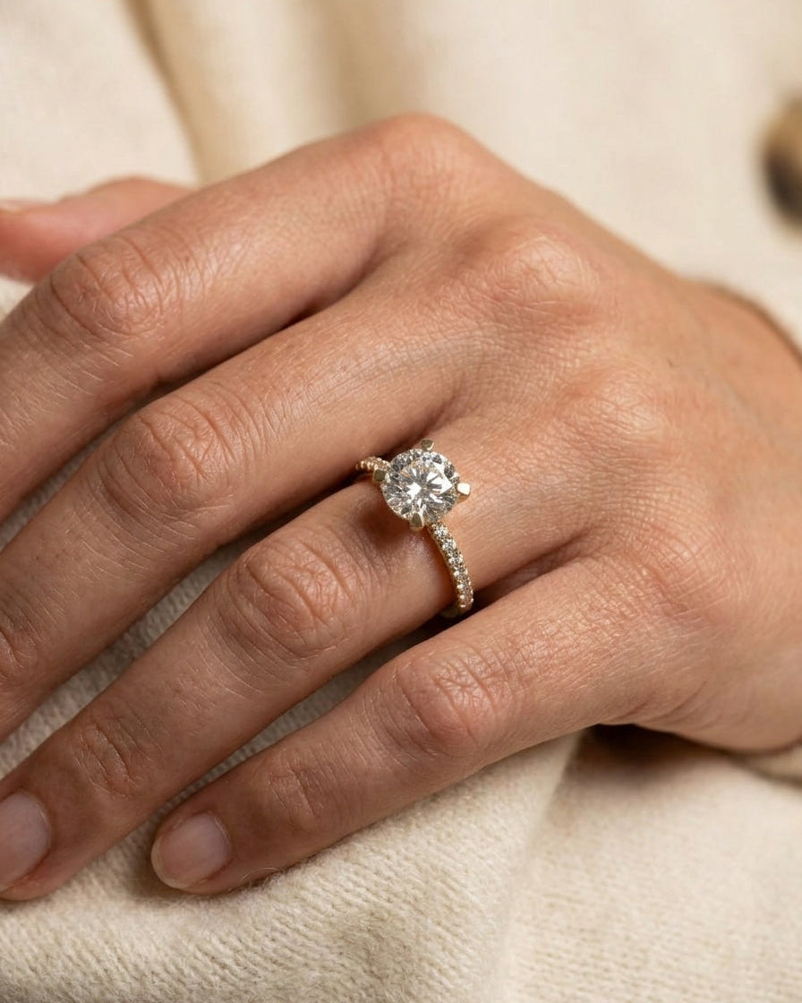 Engagement Ring — Luxury Bridal Jewelry Close-up | Generated by Modelize