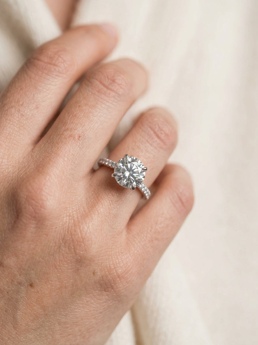 Engagement Ring — Luxury Bridal Jewelry Close-up | Generated by Modelize