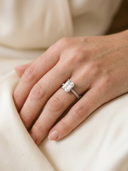 Engagement Ring — Luxury Bridal Jewelry Close-up | Generated by Modelize