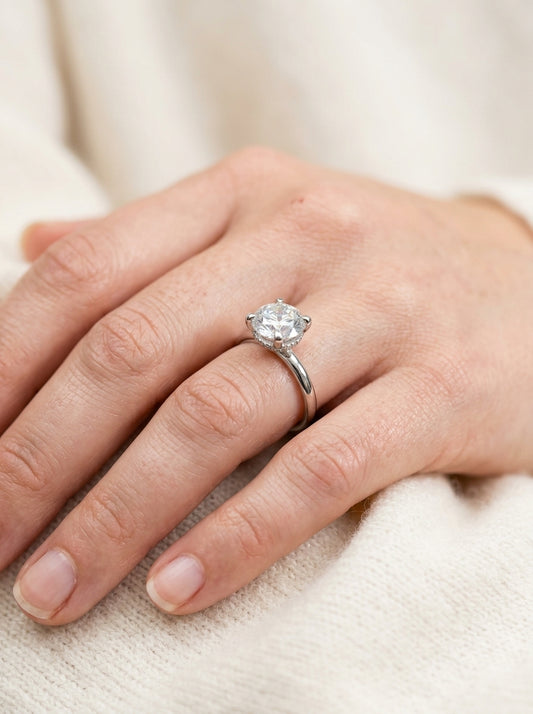 Engagement Ring — Luxury Bridal Jewelry Close-up | Generated by Modelize