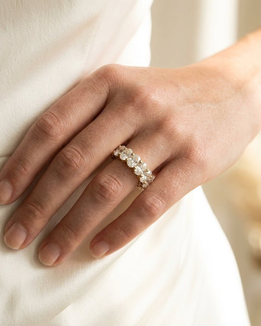 Eternity Ring — Luxury Bridal Jewelry Close-up | Generated by Modelize