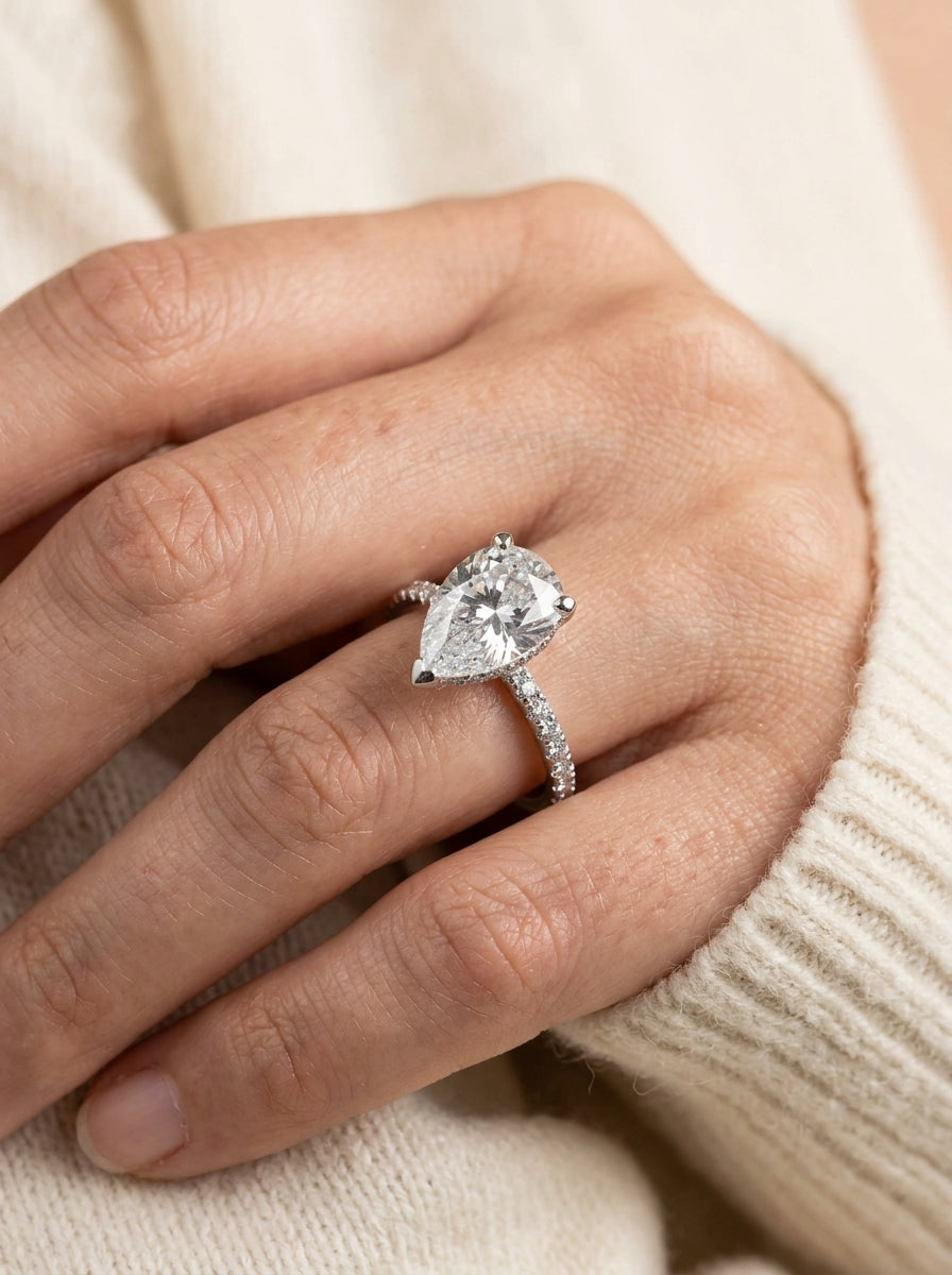 Engagement Ring — Luxury Bridal Jewelry Close-up | Generated by Modelize