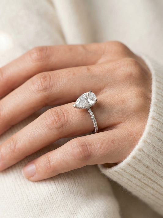 Engagement Ring — Luxury Bridal Jewelry Close-up | Generated by Modelize