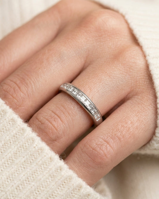 Channel-set wedding band — Luxury Bridal Jewelry Close-up | Generated by Modelize