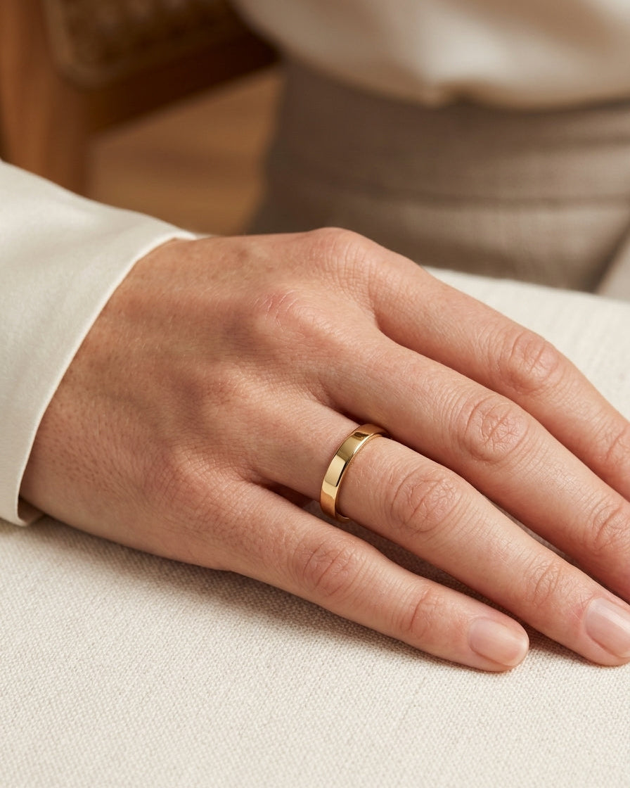 Wedding Ring Band — Luxury Bridal Jewelry Close-up | Generated by Modelize