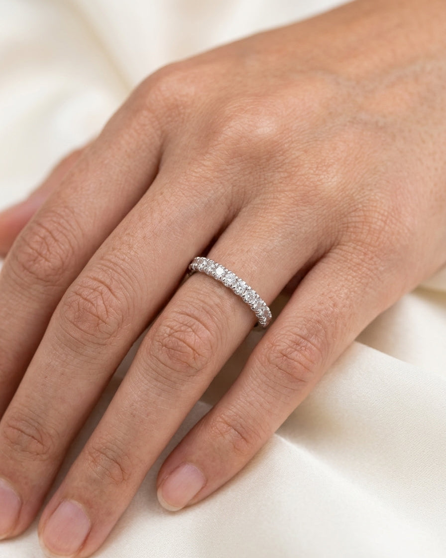 Eternity band — Luxury Bridal Jewelry Close-up | Generated by Modelize