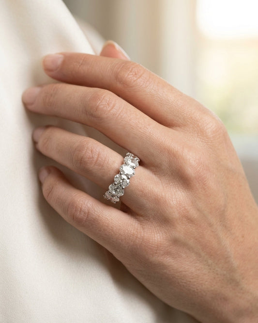 Eternity ring — Luxury Bridal Jewelry Close-up | Generated by Modelize