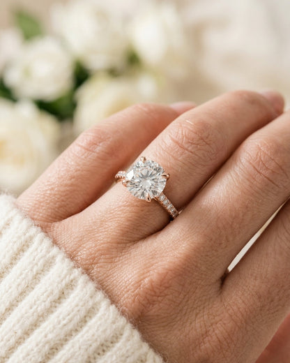 engagement ring — Luxury Bridal Jewelry Close-up | Generated by Modelize