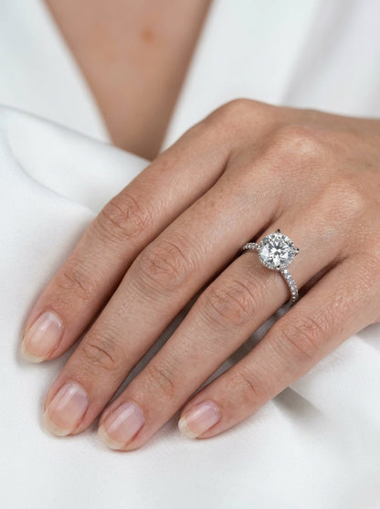 Diamond Engagement Ring — Luxury Bridal Jewelry Close-up | Generated by Modelize