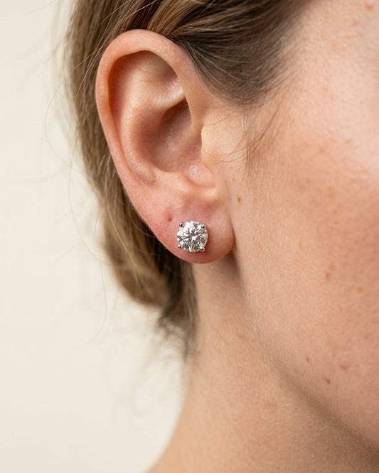 Diamond stud earring — Luxury Bridal Jewelry Close-up | Generated by Modelize