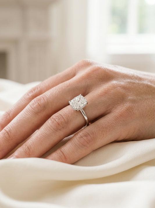 Engagement Ring — Luxury Bridal Jewelry Close-up | Generated by Modelize