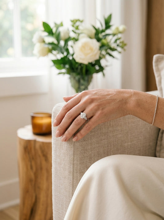 Engagement Ring — Luxury Bridal Jewelry Close-up | Generated by Modelize