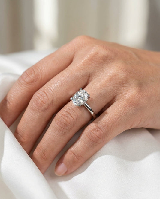 Solitaire Ring — Luxury Bridal Jewelry Close-up | Generated by Modelize