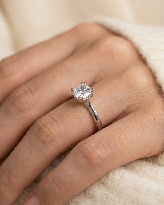 Solitaire Ring — Luxury Bridal Jewelry Close-up | Generated by Modelize