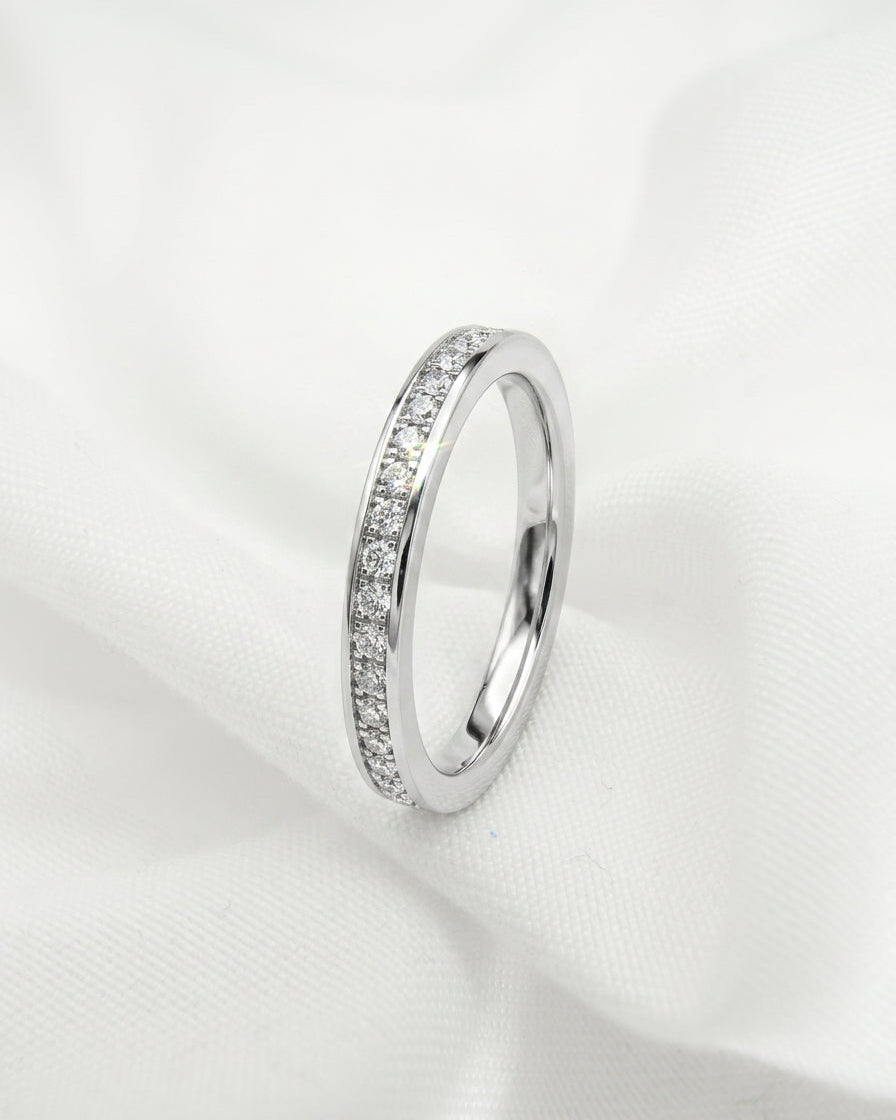 Eternity Band Ring — Product shot | Generated by Modelize