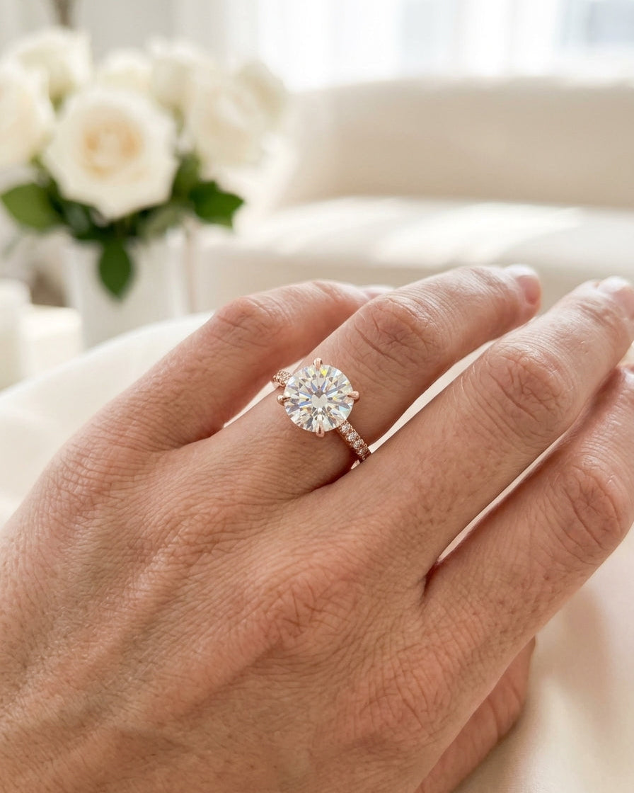 Engagement Ring — Luxury Bridal Jewelry Close-up | Generated by Modelize