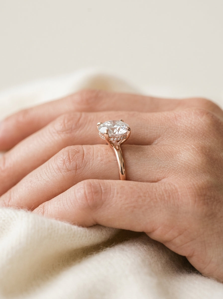 Engagement Ring — Luxury Bridal Jewelry Close-up | Generated by Modelize