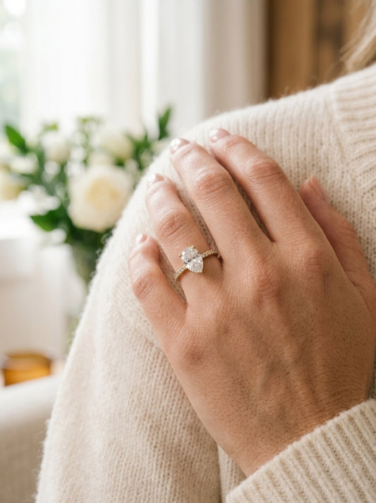 Engagement Ring — Luxury Bridal Jewelry Close-up | Generated by Modelize