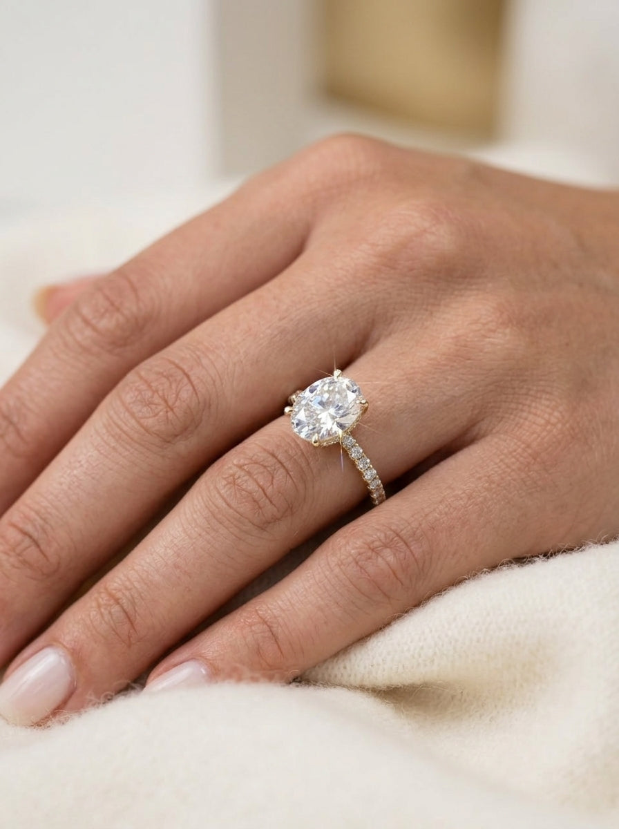Engagement Ring — Luxury Bridal Jewelry Close-up | Generated by Modelize
