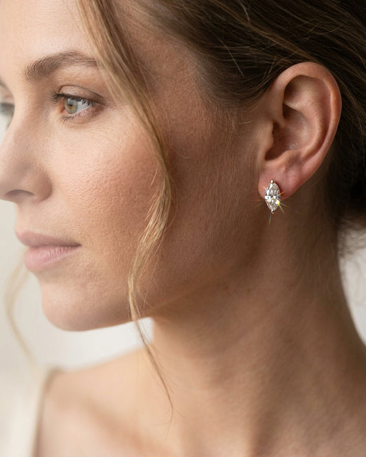 Stud earring — Luxury Bridal Jewelry Close-up | Generated by Modelize