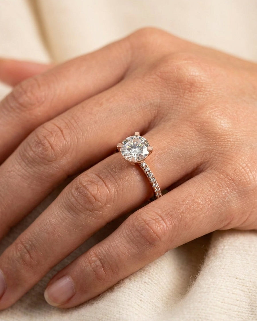 Engagement Ring — Luxury Bridal Jewelry Close-up | Generated by Modelize