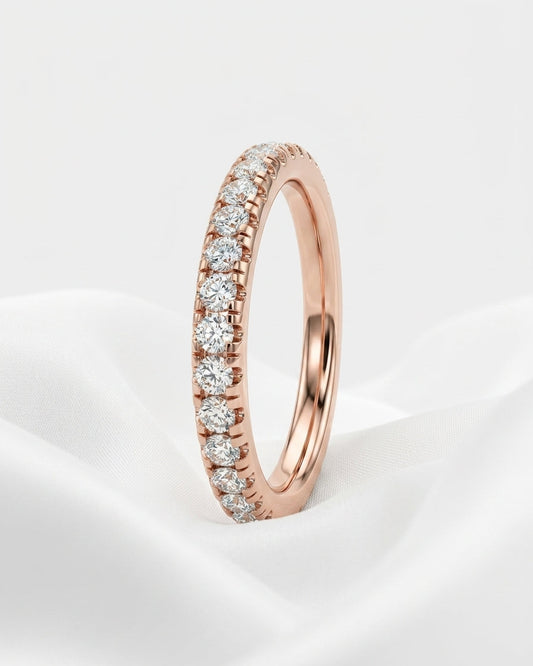 Eternity Ring — Minimalist White Cloth Jewelry Set | Generated by Modelize