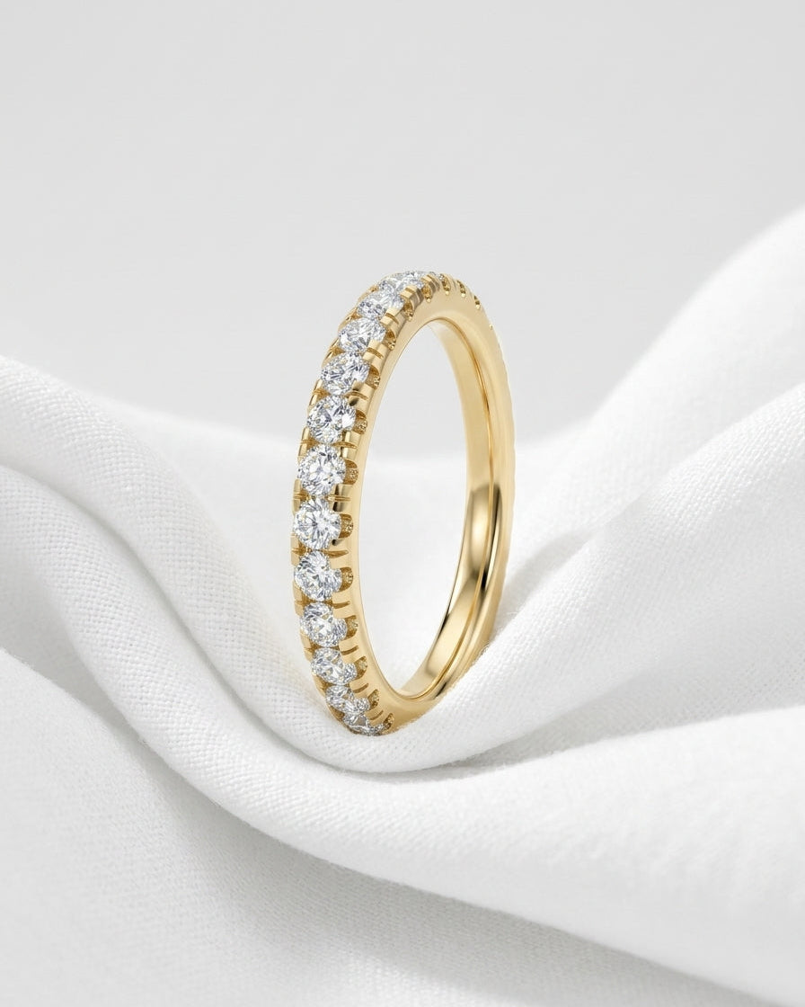 Eternity Ring — Minimalist White Cloth Jewelry Set | Generated by Modelize