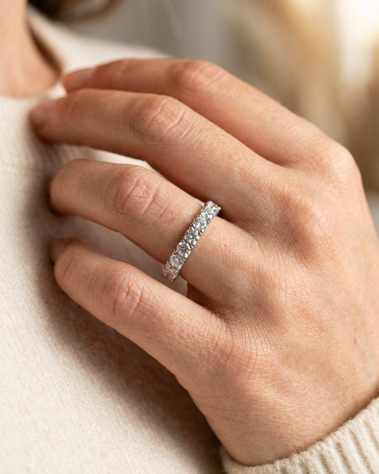 Eternity ring — Luxury Bridal Jewelry Close-up | Generated by Modelize