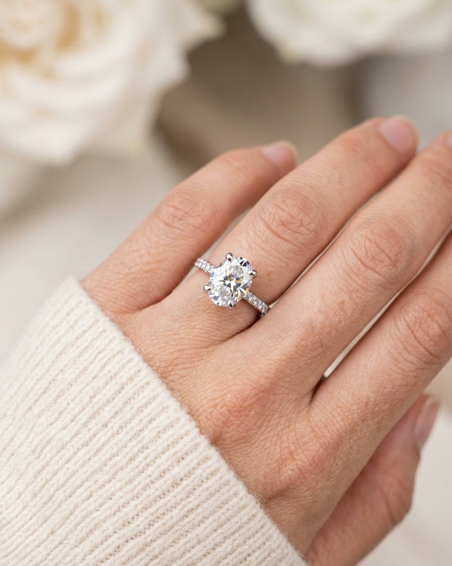 Engagement Ring — Luxury Bridal Jewelry Close-up | Generated by Modelize