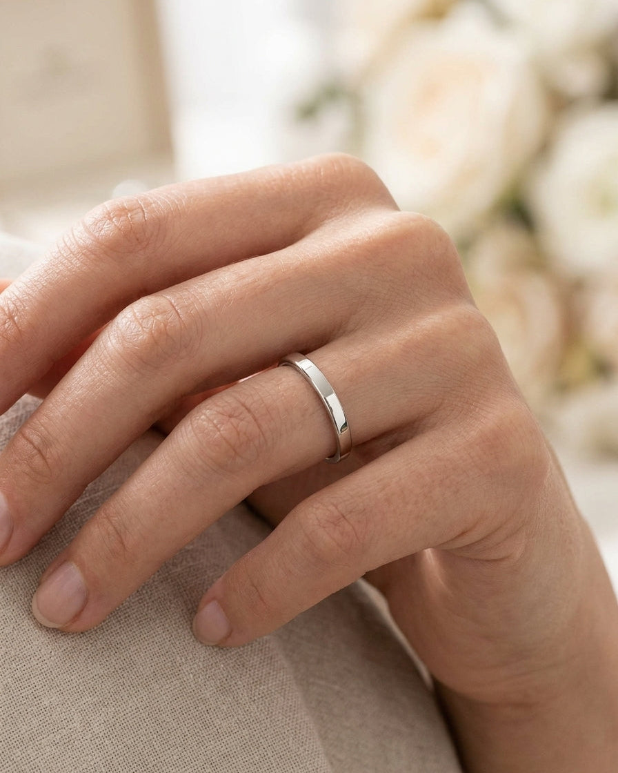 Wedding Ring Band — Luxury Bridal Jewelry Close-up | Generated by Modelize