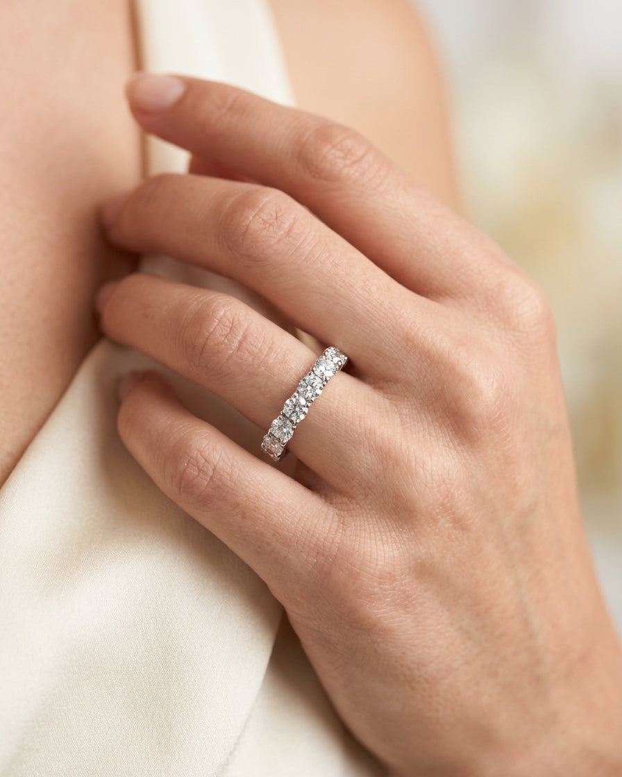 Eternity Band — Luxury Bridal Jewelry Close-up | Generated by Modelize