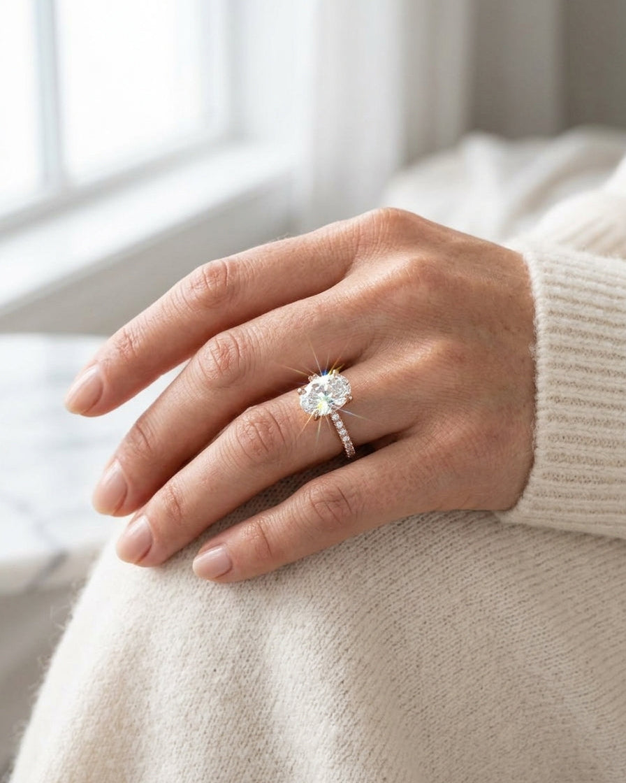 Engagement Ring — Luxury Bridal Jewelry Close-up | Generated by Modelize