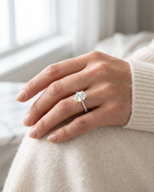 Engagement Ring — Luxury Bridal Jewelry Close-up | Generated by Modelize