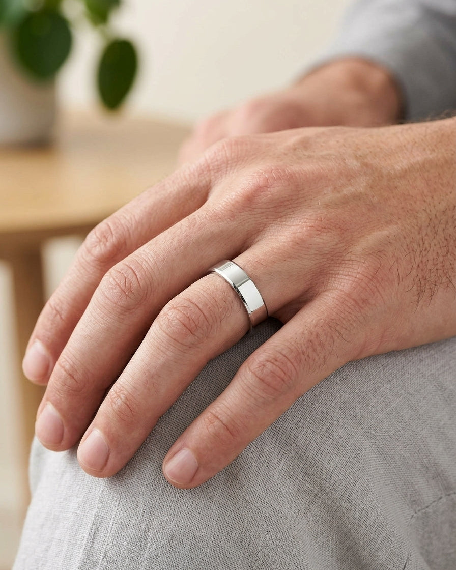 Wedding Ring Band — Luxury Bridal Jewelry Close-up | Generated by Modelize