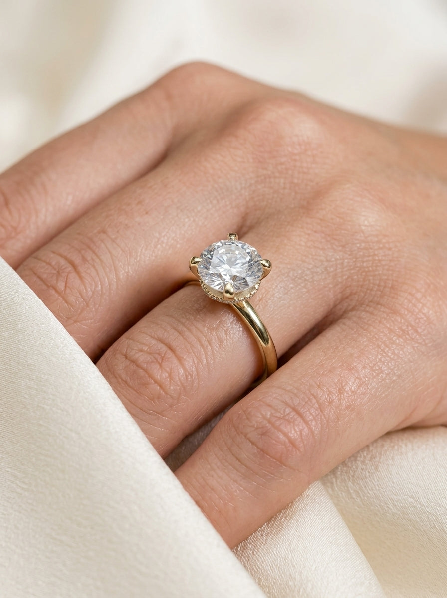 Engagement Ring — Luxury Bridal Jewelry Close-up | Generated by Modelize