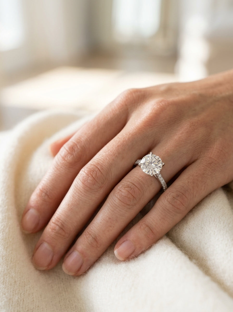 Engagement Ring — Luxury Bridal Jewelry Close-up | Generated by Modelize
