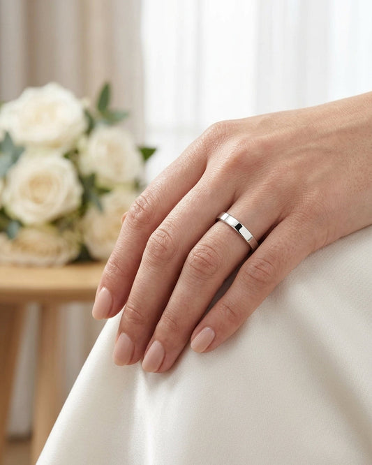 Wedding Ring Band — Luxury Bridal Jewelry Close-up | Generated by Modelize