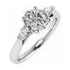 Oval & Pear Platinum Lab Grown Diamond Trilogy - Lester & Brown