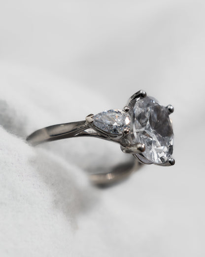 Oval & Pear Platinum Lab Grown Diamond Trilogy - Lester & Brown