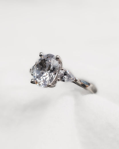 Oval & Pear Platinum Lab Grown Diamond Trilogy - Lester & Brown