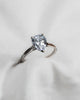 Platinum Pear Lab Grown Diamond Solitaire Ring - Lester & Brown