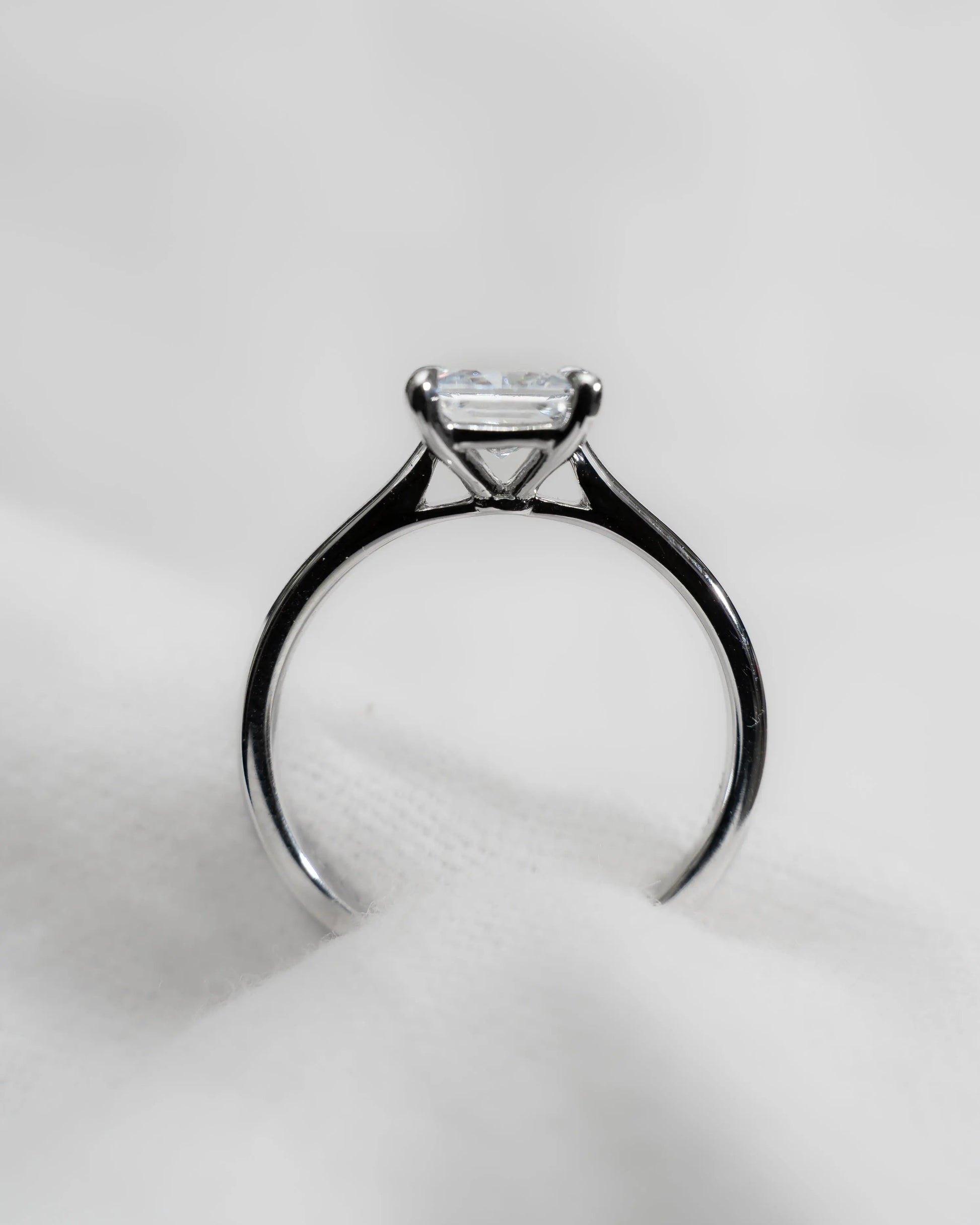Princess Platinum Lab Grown Diamond Solitaire - Lester & Brown