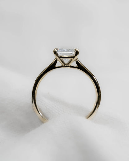 Princess Yellow Gold Lab Grown Diamond Solitaire - Lester & Brown