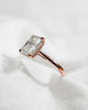 Radiant Hidden Halo Solitaire 18k Rose Gold | Lab Grown Diamond Engagement Ring - Lester & Brown