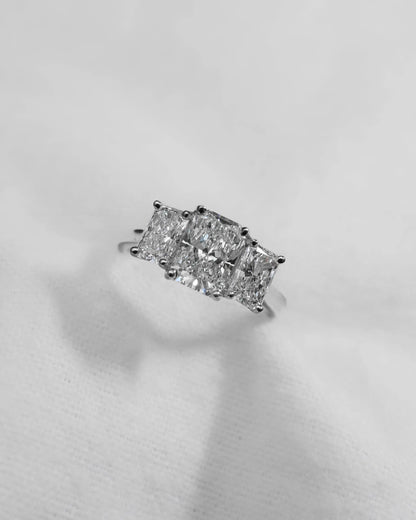 Radiant Platinum Lab Grown Diamond Trilogy - Lester & Brown