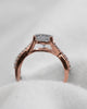 Round 18K Rose Gold Lab Grown Diamond Set Shoulders - Lester & Brown