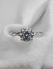 Round 18K White Gold Lab Grown Diamond Set Shoulders - Lester & Brown