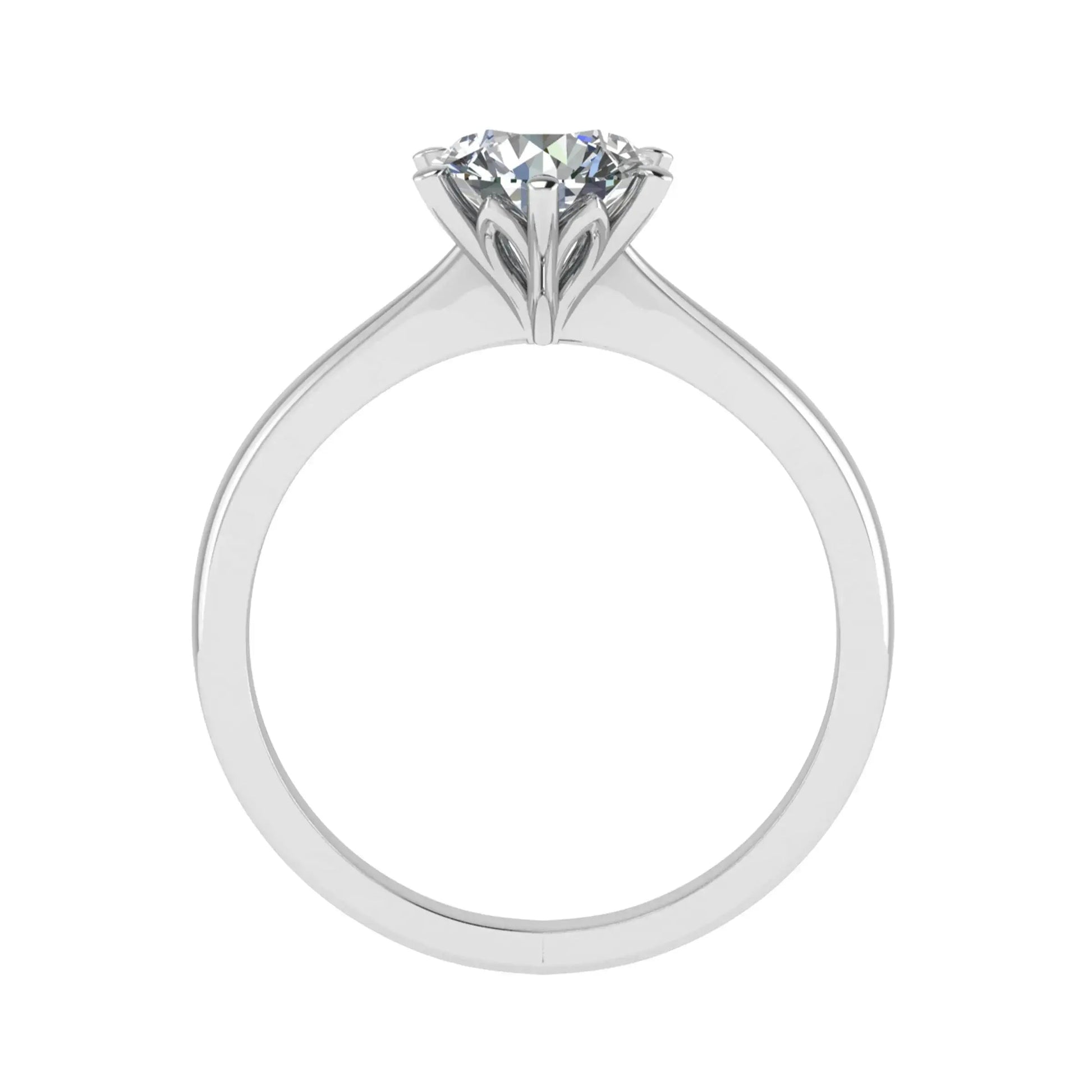 Round Platinum Lab Grown Diamond Solitaire - Lester & Brown
