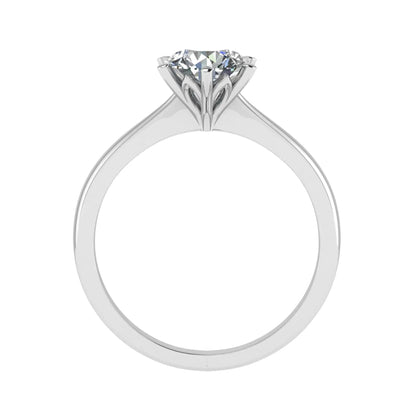 Round Platinum Lab Grown Diamond Solitaire - Lester & Brown